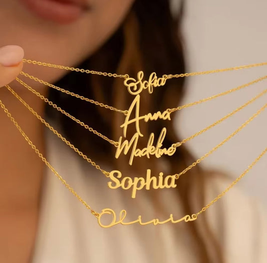 Customized Name Necklace in Any language.