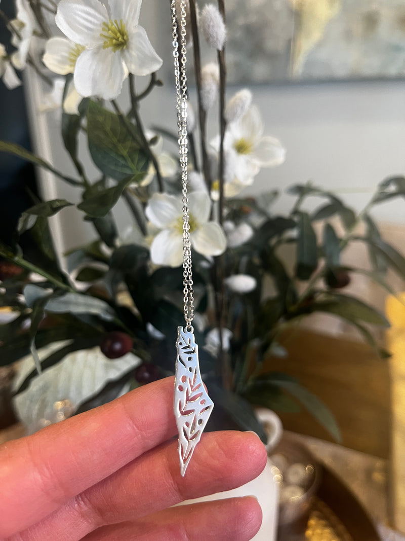 Palestinian pendants with Olive leaves