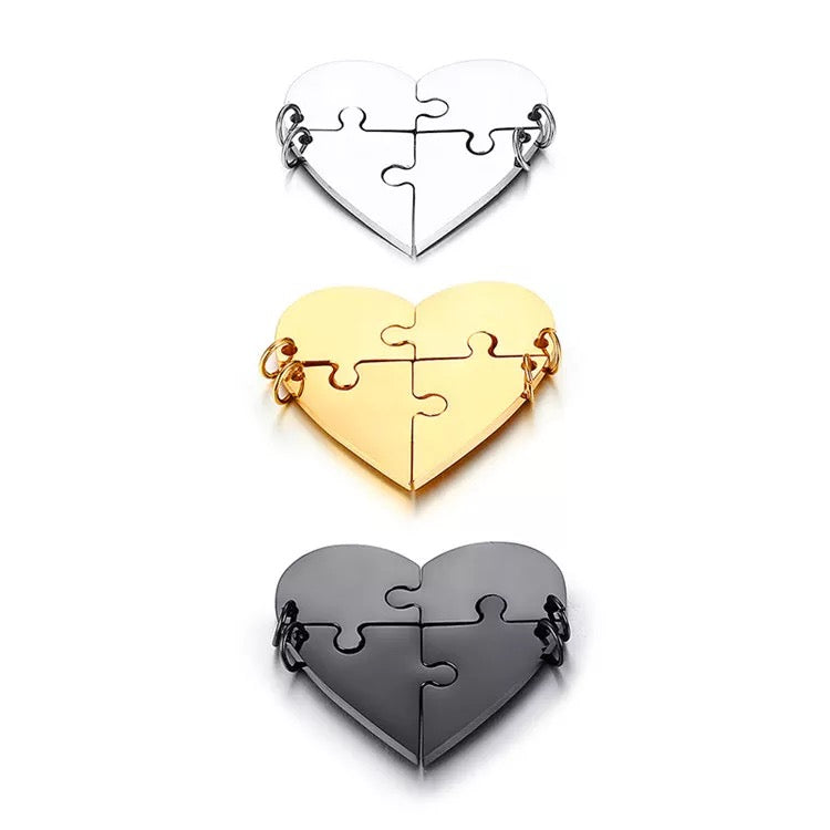 Family/friends puzzle pieces pendants