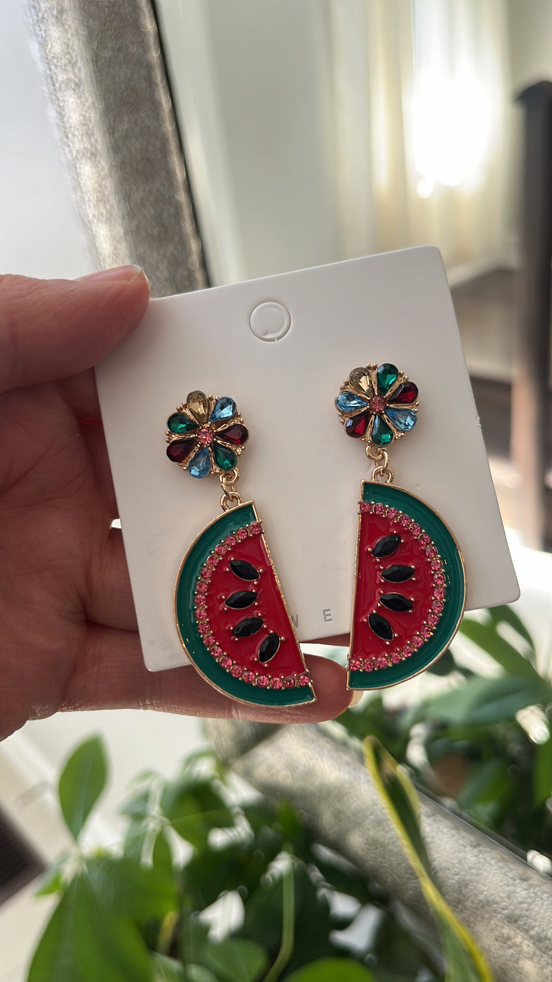 Watermelon Statement earrings