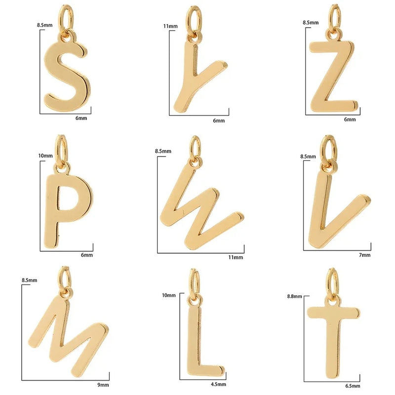 Letter initial with chain