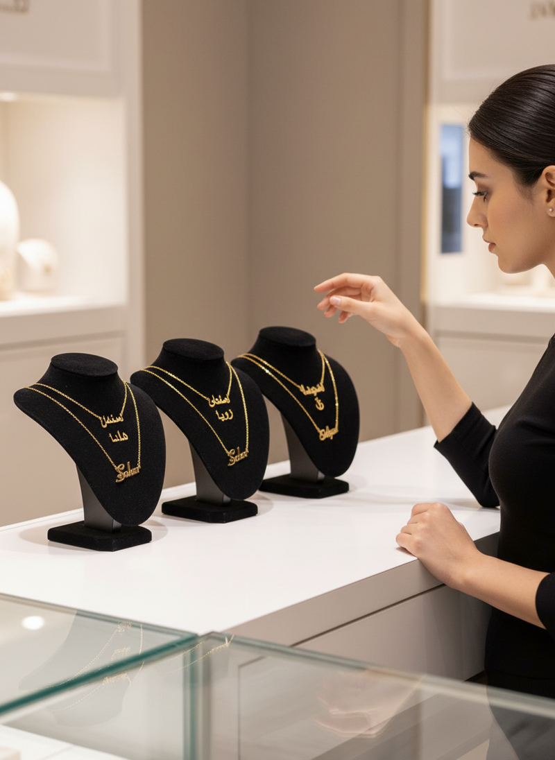 Customized Arabic name necklace