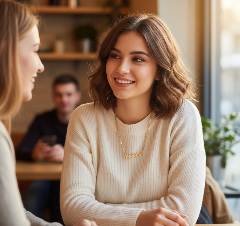 Customized Name Necklace in Any language.
