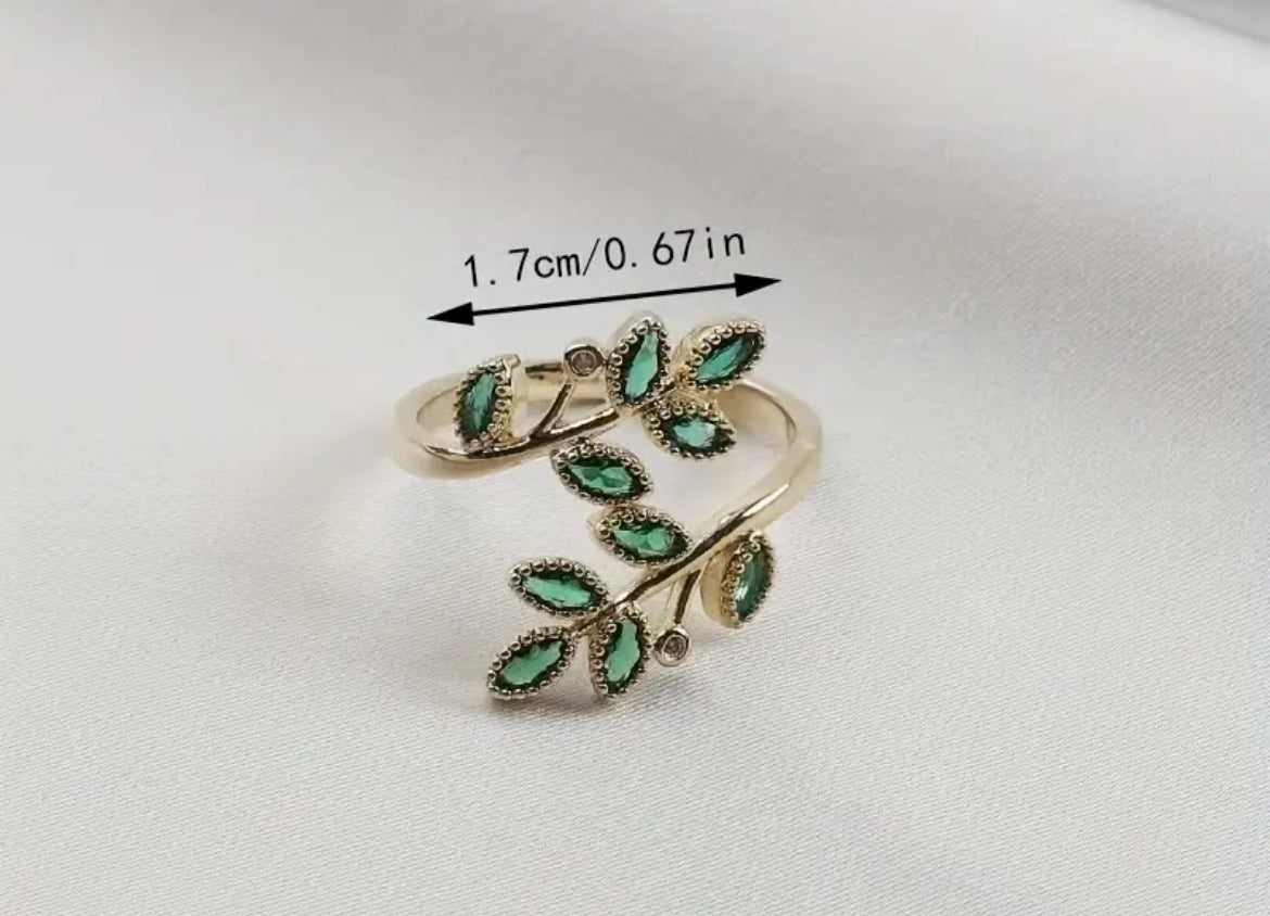 Palestine olive branch ring