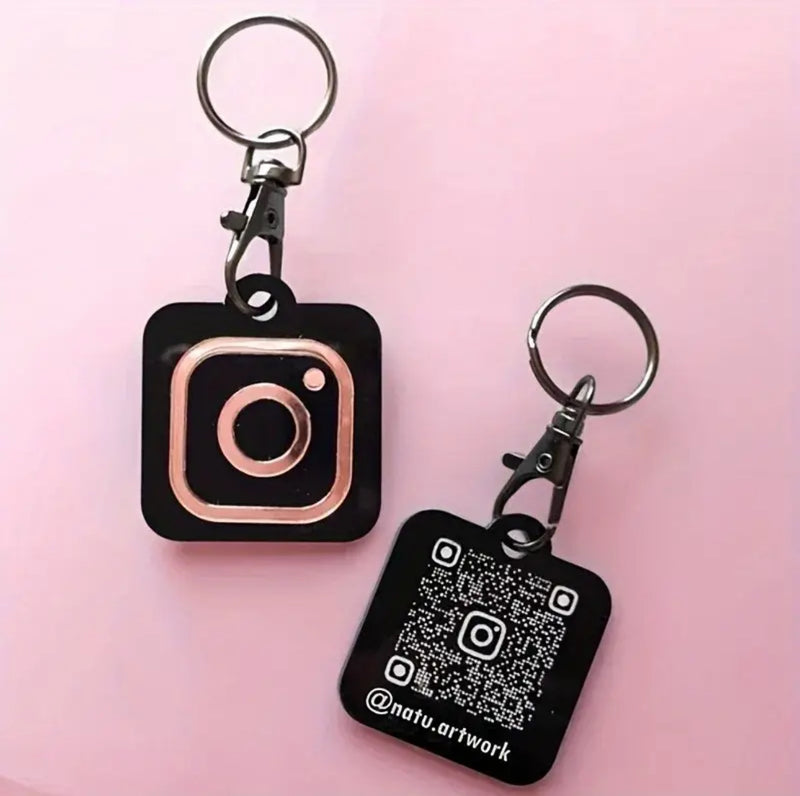 Instagram QR Code Keychains