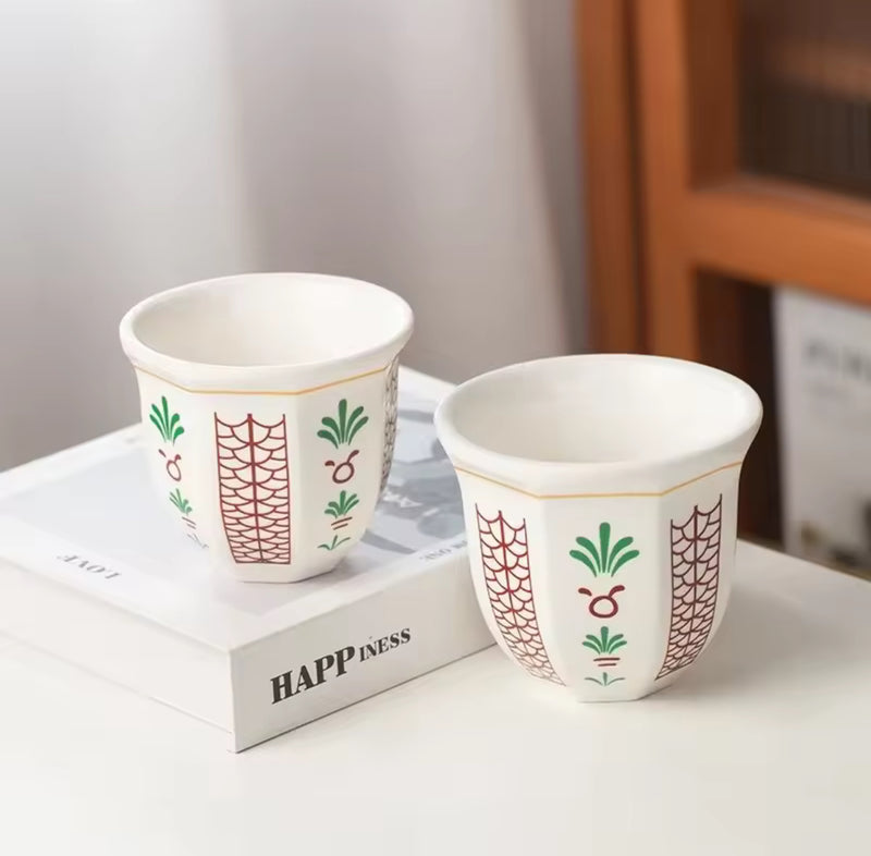 Arabic coffee cup coffee chocolate candle