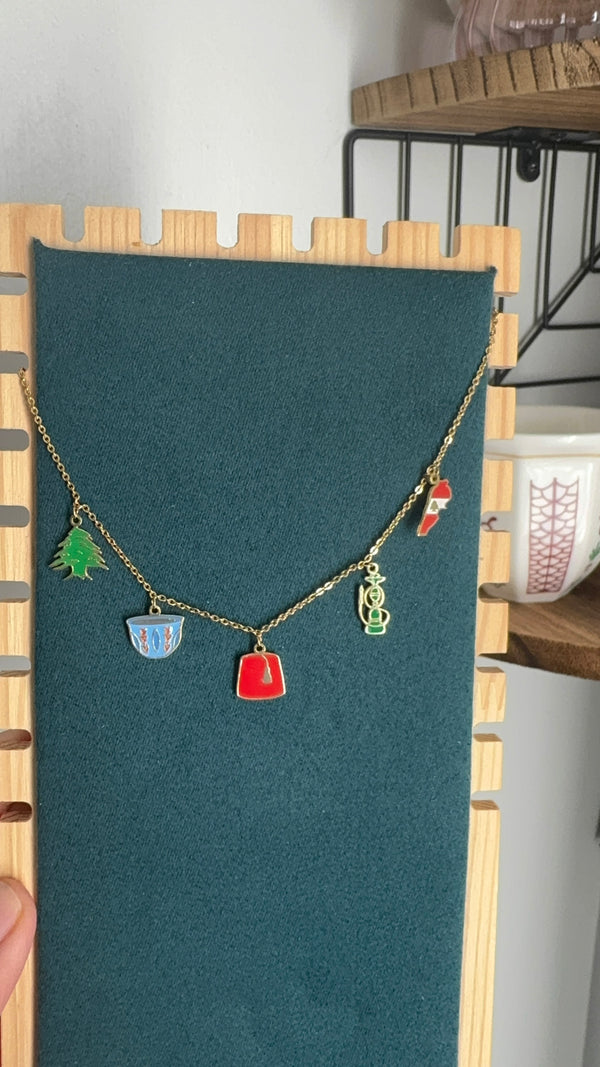 Lebanon charm necklace