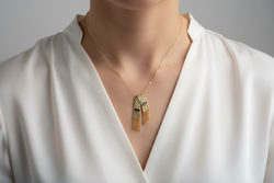 Keffiyeh scarf pendants