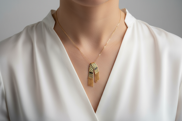 Keffiyeh scarf pendants