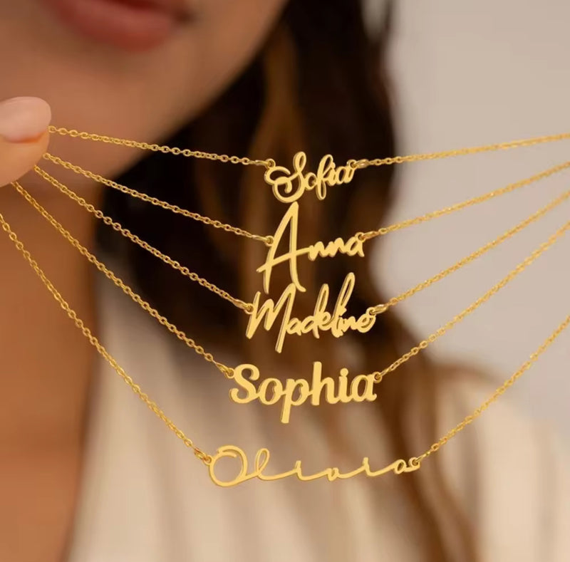 Customized Name Necklace in Any language.
