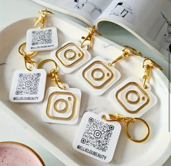 Instagram QR Code Keychains