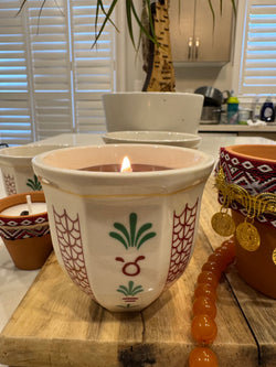 Arabic coffee cup coffee chocolate candle