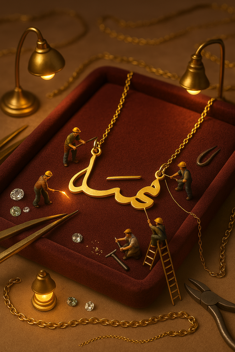 Arabic Caligraphy custom pendant