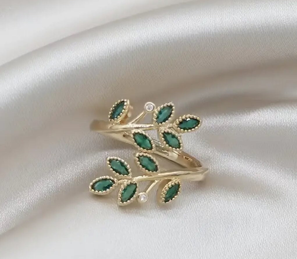 Palestine olive branch ring