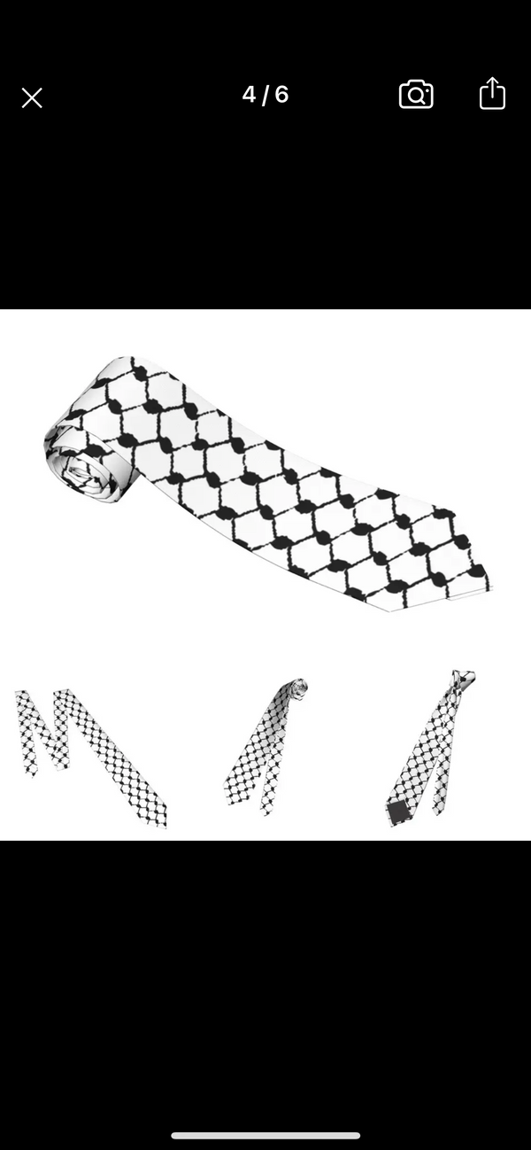 Kufiya men’s neck tie Palestine