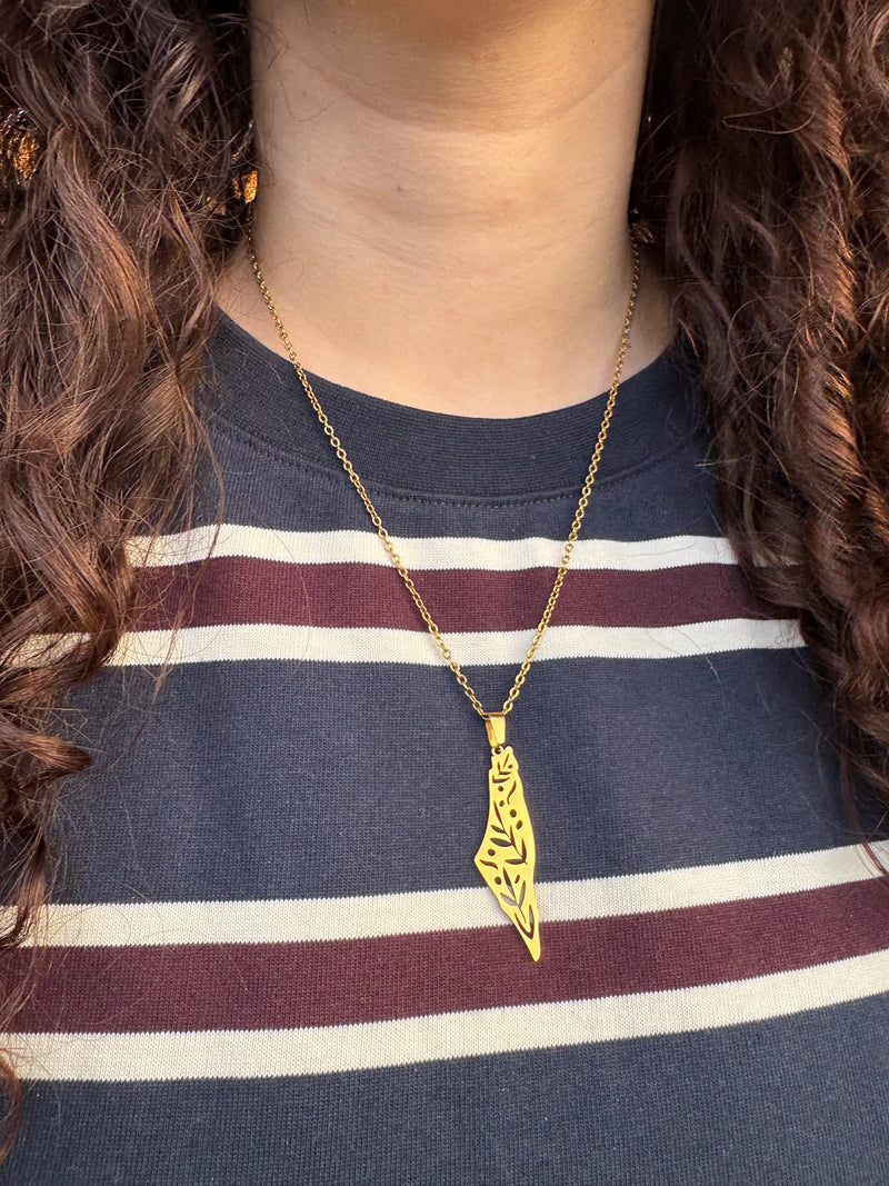 Olive leaf Palestine pendant