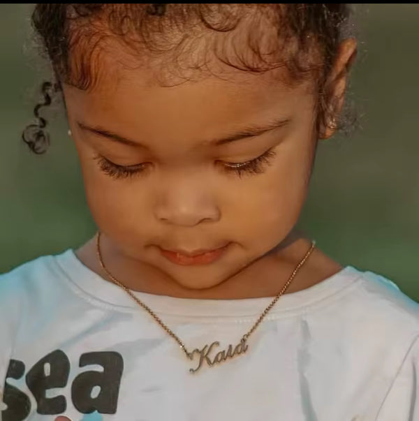 Kids custom name necklace for boys & girls