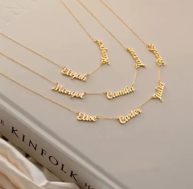 Multiple name necklace
