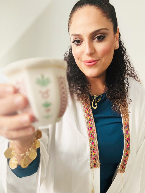 Arabic coffee cup coffee chocolate candle