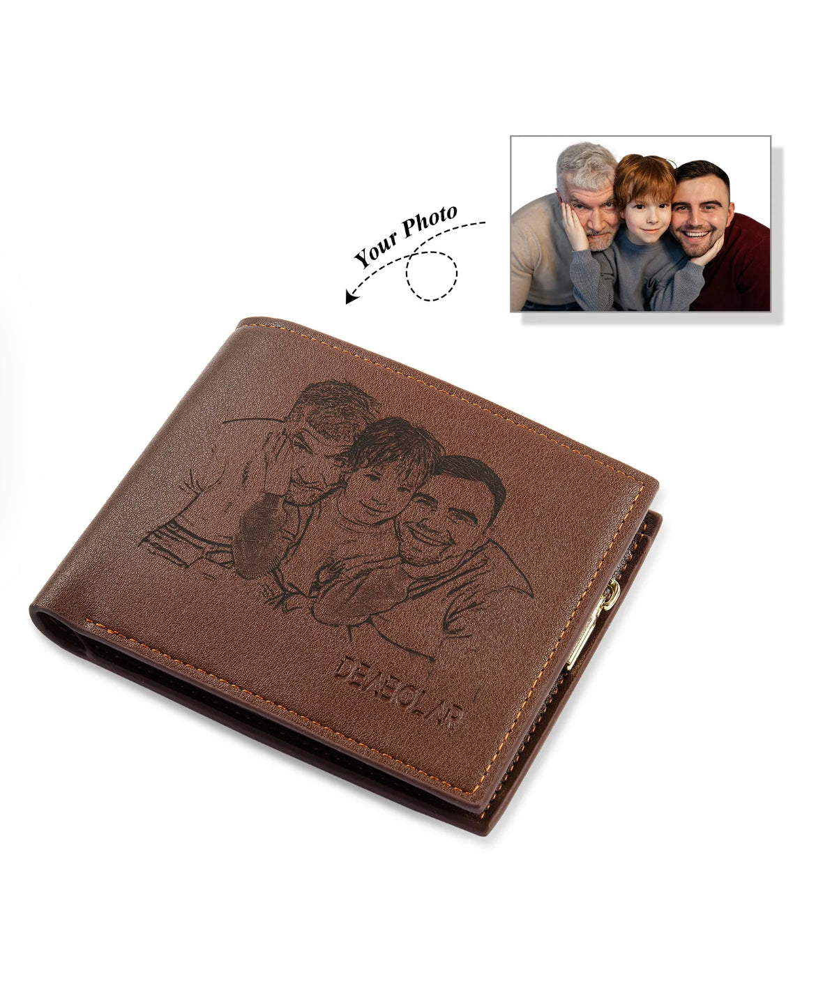 Custom engraved wallet