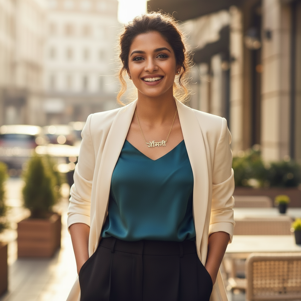 Customized Name Necklace in Any language.
