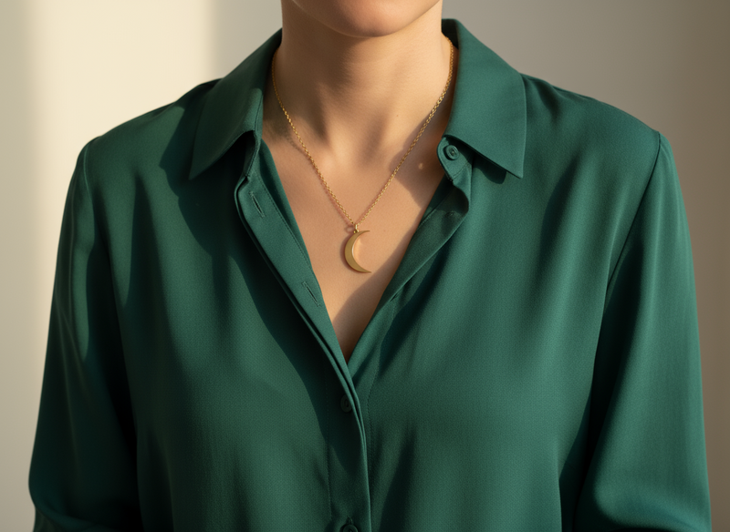 Crescent moon necklace
