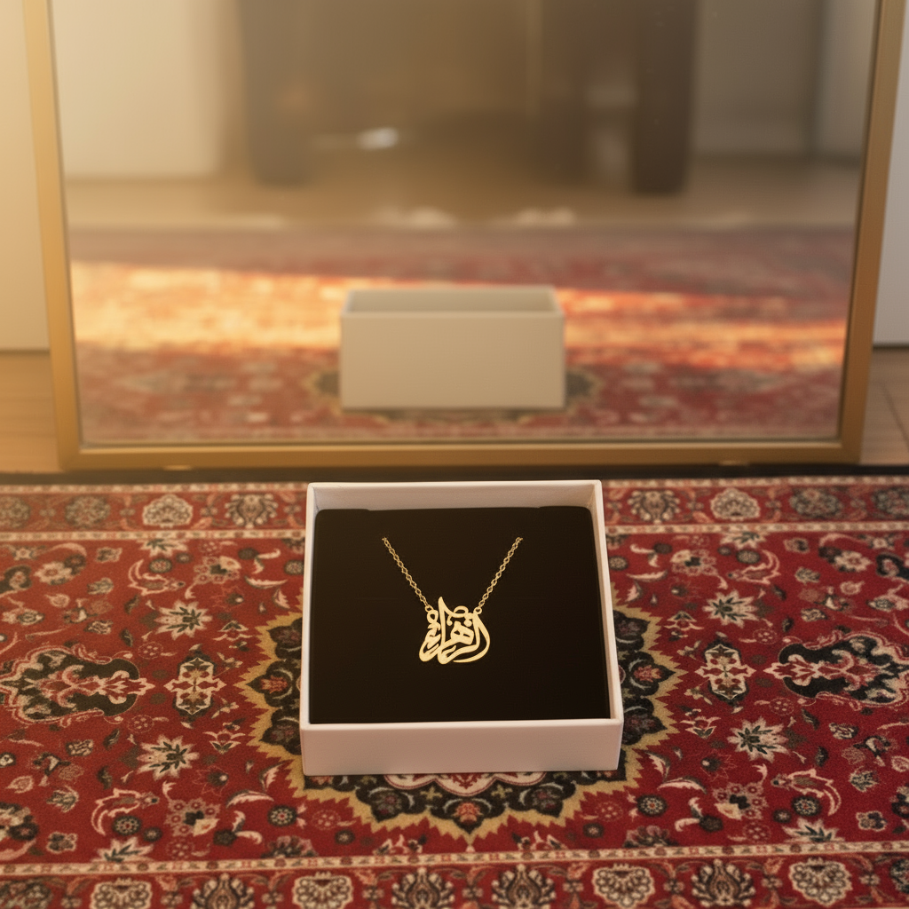 Arabic calligraphy necklace  custom made