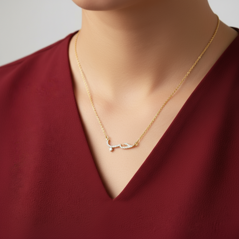 Love Arabic necklace