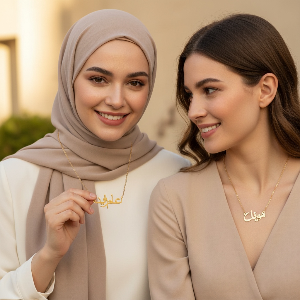 Customized Arabic name necklace