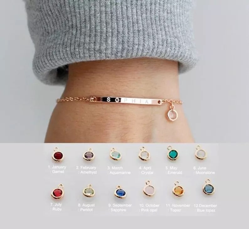 Custom Engraved Bracelet Set – LoveYours Jewelry