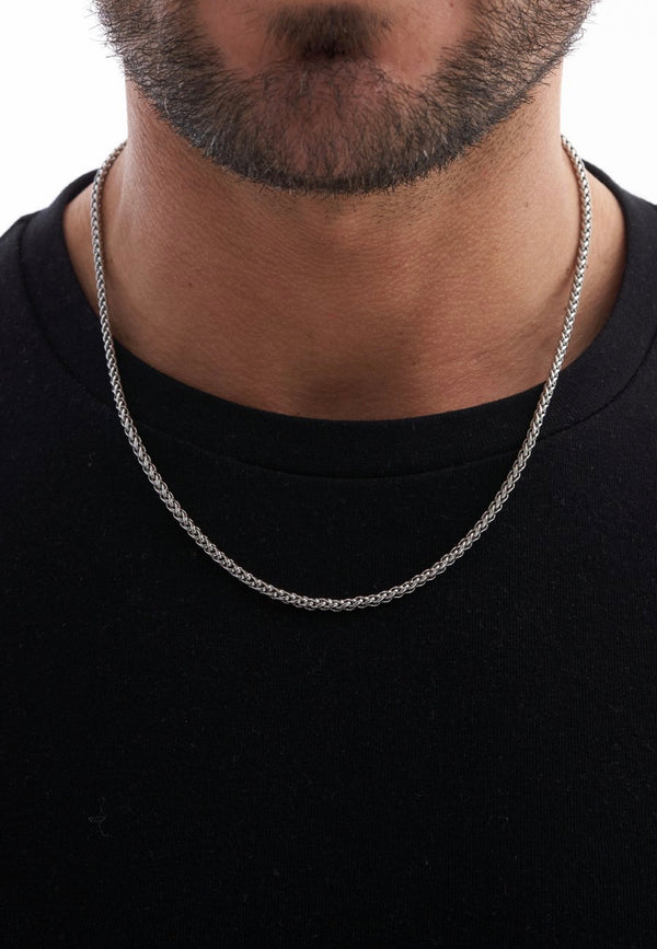 925 sterling silver chain necklace for men & women 2mm-5mm