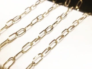 Paper clip necklace 18k gold