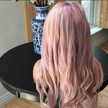 COTTON CANDY PINK 22 INCHES FULL LACE