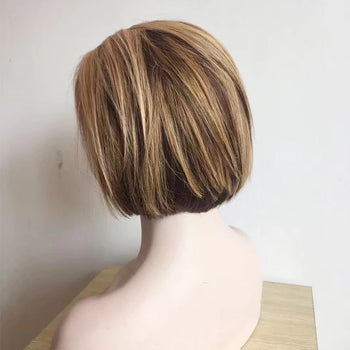10 INCH BOB CUT WITH HIGHLIGHTS FRONT LACE