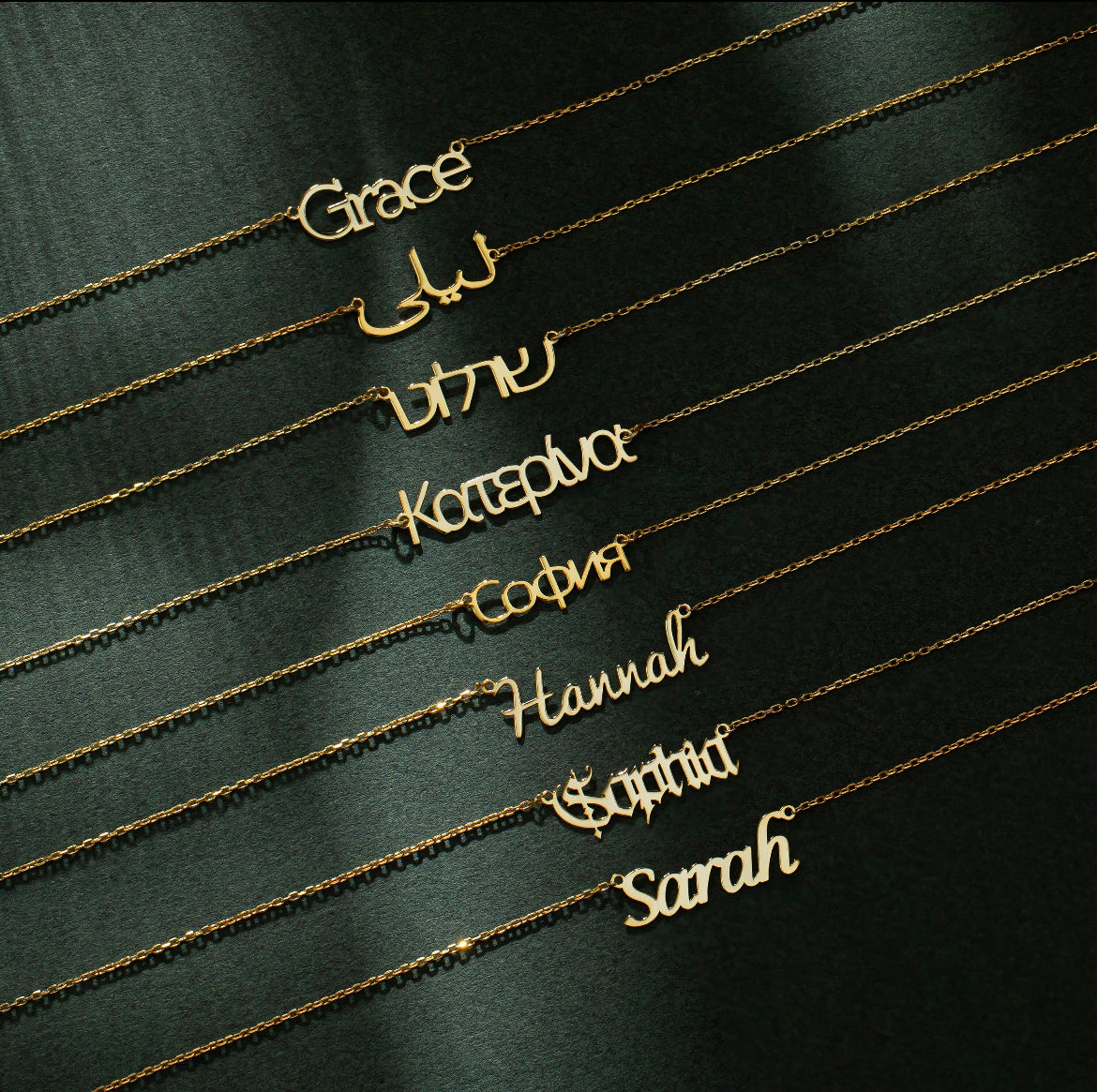 Customized Name Necklace in Any language.