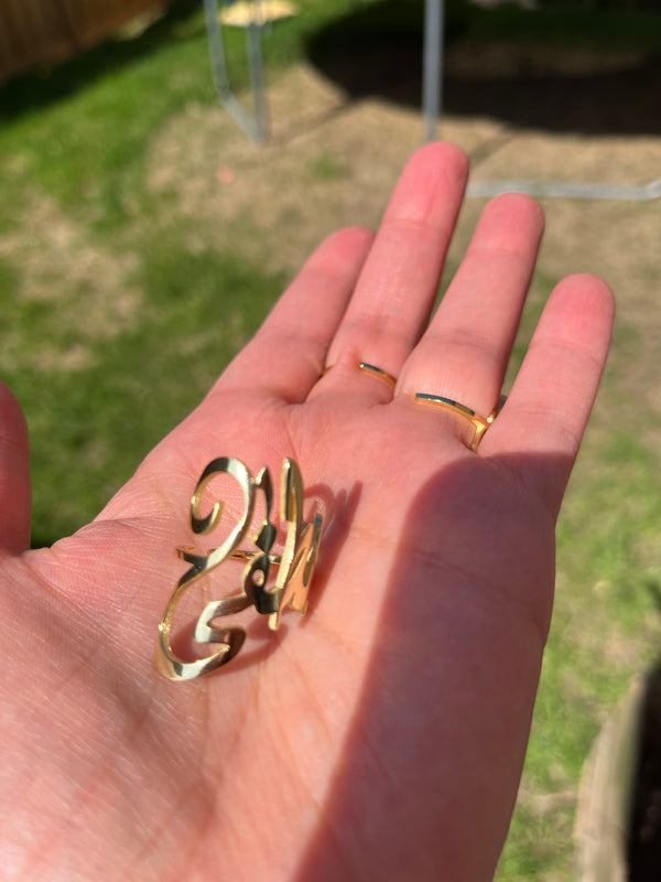Arabic calligraphy jewelry on sale