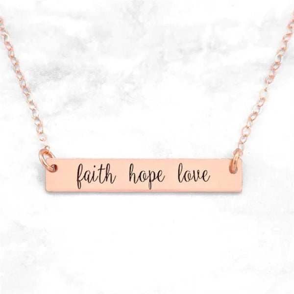 Faith Hope Love pendant