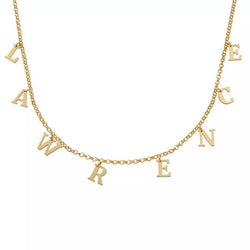 A-Z Custom charm letter choker