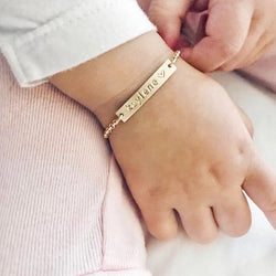 Kids, baby engraved name sterling silver 10k gold plated