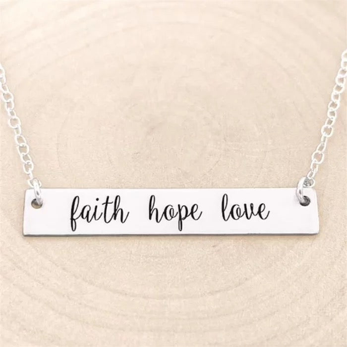 Faith Hope Love pendant