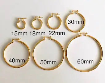 Arabic Caligraphy hoop Earrings