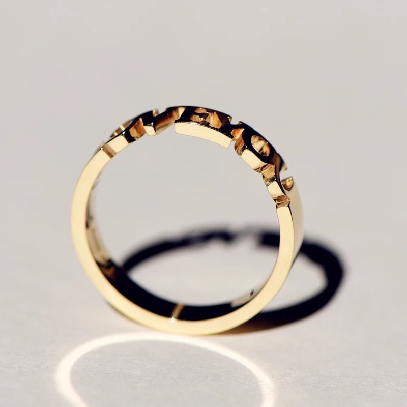 Laser cut custom ring