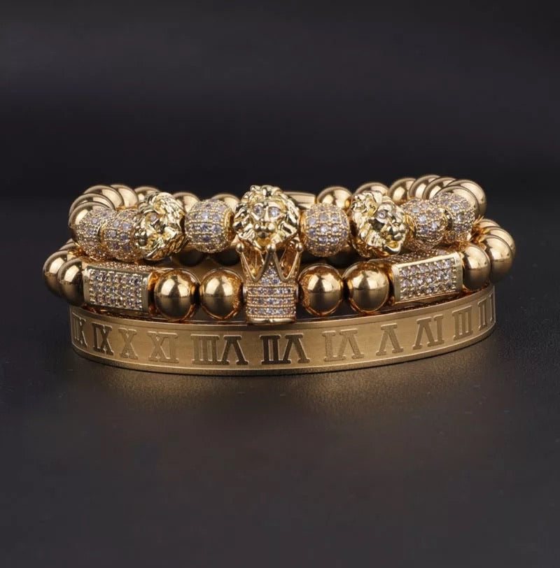 Royal crown bracelet set