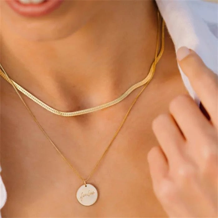 Fearless coin necklace