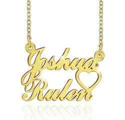 Double name necklace customized