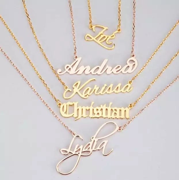 Customized Name Necklace in Any language.